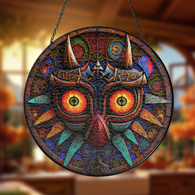 Vibrant Tribal Owl Wall Art - Handcrafted Multicolor Metal Decor For Home & Garden