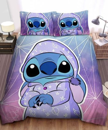 Cozy Cartoon Character Bedding Set - Soft Galaxy Design For Kids & Teens