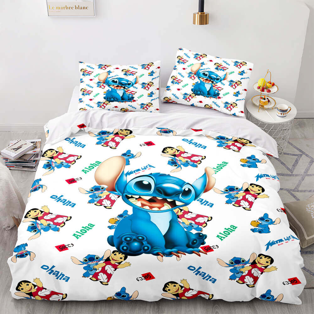Kids' Cartoon Character Bedding Set - Fun & Cozy Duvet Cover With Pillowcases