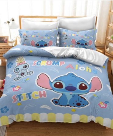 Cozy Stitch & Scrump Aloha Bedding Set - Soft, Cute, And Colorful For Kids' Room