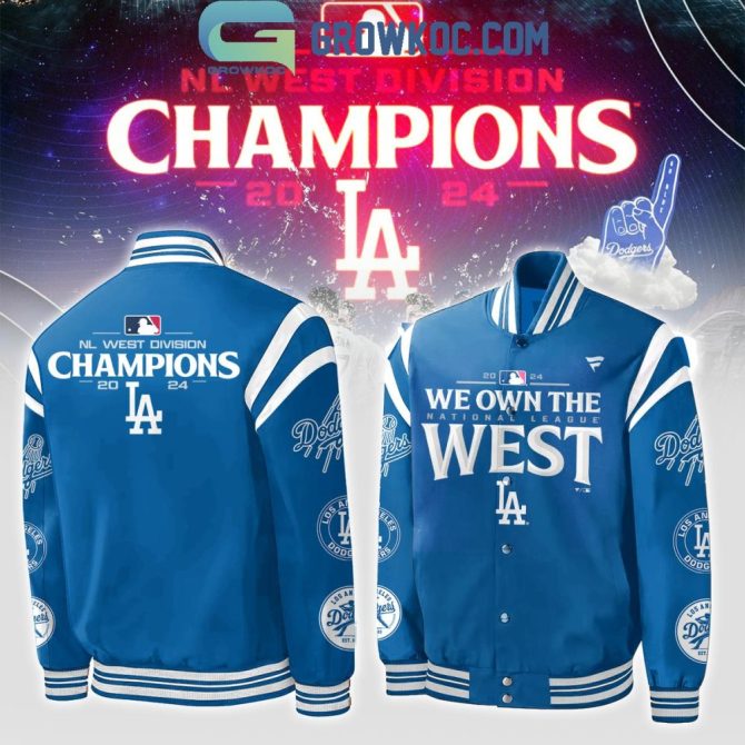 2024 La Dodgers Champions Jacket - Celebrate Nl West Victory In Style!