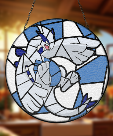 Stunning Stained Glass Style Bird Suncatcher - Elegant Window Art Decor