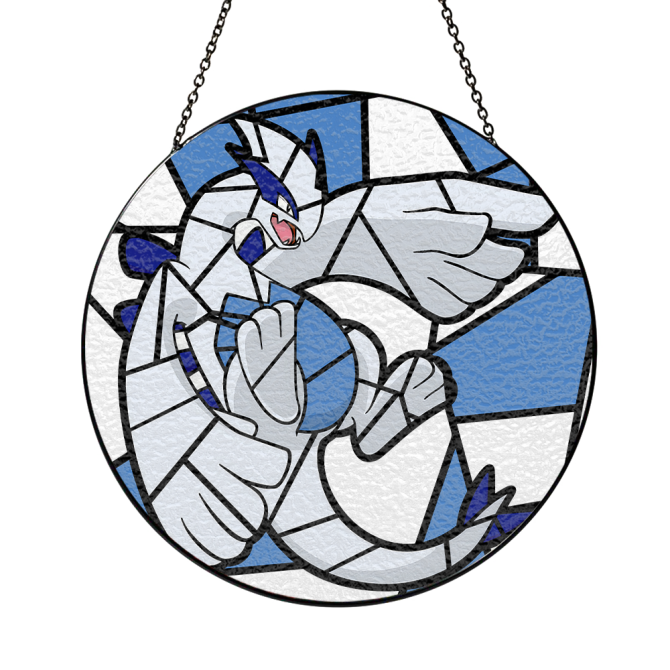 Stunning Stained Glass Style Bird Suncatcher - Elegant Window Art Decor - Image 3