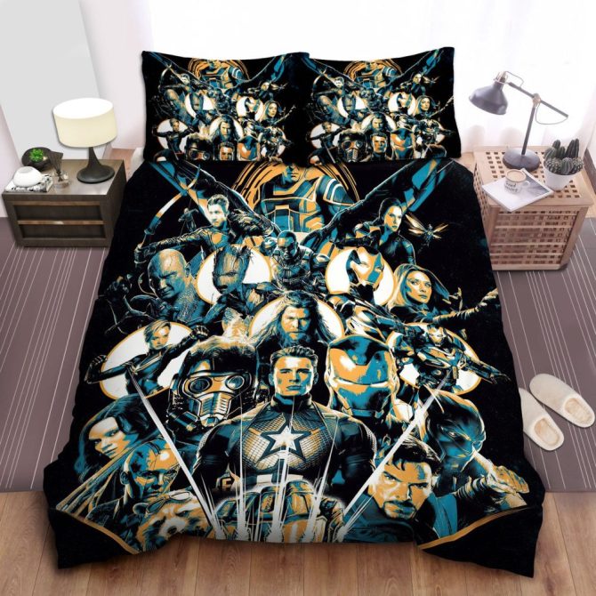 Epic Superhero Bedding Set - Premium Print Duvet Cover With Pillowcases For Kids & Fans