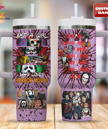Custom Horror Movie Fan Tumbler - Unique Gift For Horror Lovers - Personalize Your Own Design!