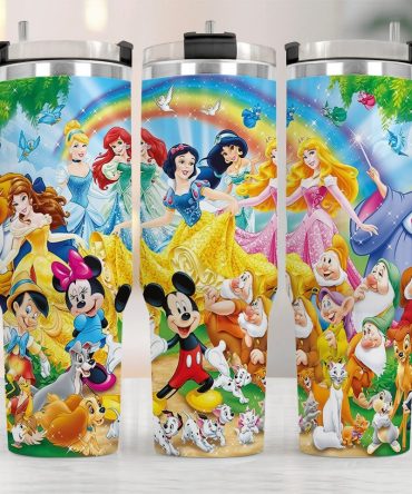 Disney Magic Mug With Princesses & Characters – Colorful Travel Tumbler For Kids & Fans