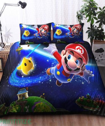Super Mario Galaxy Bedding Set – Cozy Gamer'S Paradise For Kids & Adults