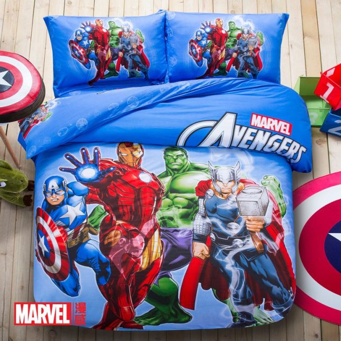 Marvel Avengers Kids Bedding Set - Superhero Twin Comforter & Pillowcases For Ultimate Sleep Adventure