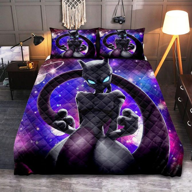 Galaxy-Themed Anime Comforter Set – Cozy Bedding With Pillowcases, Vibrant Colors