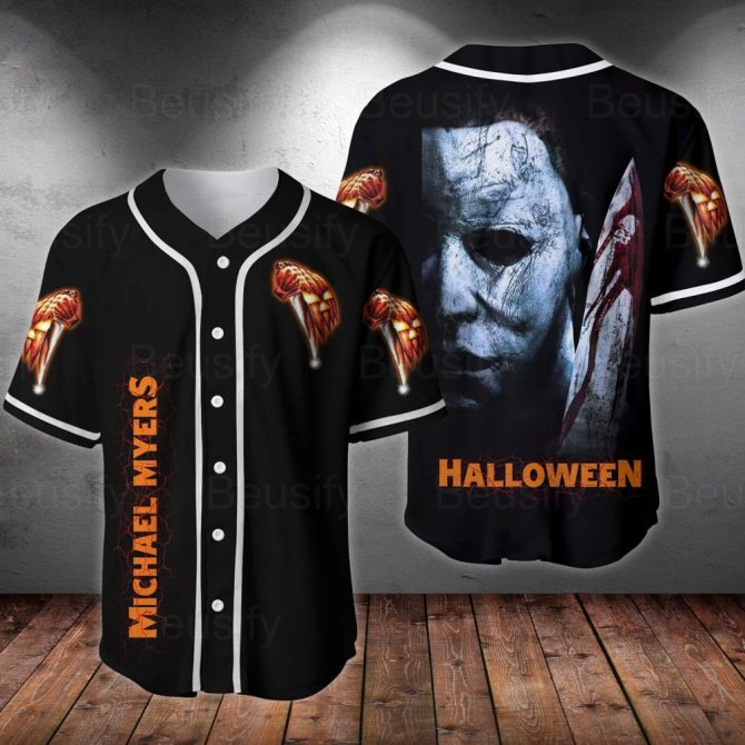 Michael Myers Halloween Baseball Jersey – Spooky Graphic Shirt For Horror Fans