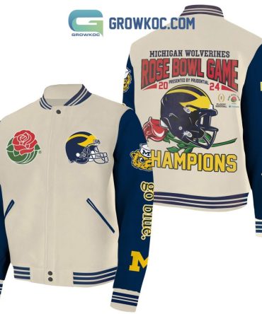 2024 Michigan Wolverines Rose Bowl Champions Varsity Jacket - Limited Edition Apparel