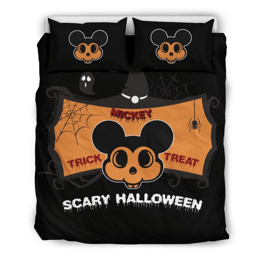 Spooky Halloween Bedding Set - Trick Or Treat Ghost & Spider Design - Cozy & Fun!
