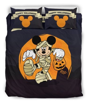 Spooky Mickey Halloween Duvet Cover Set – Festive Bedding For Kids & Adults