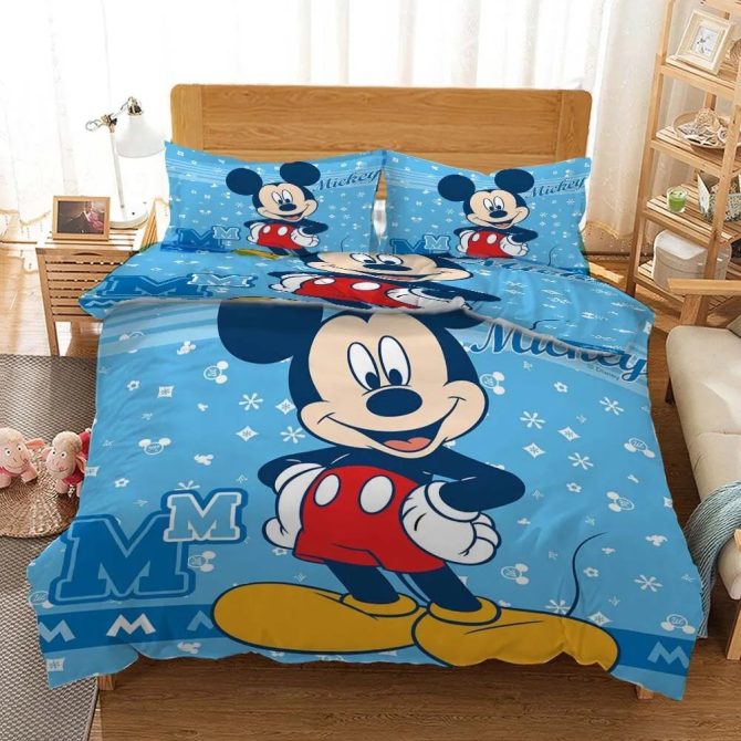 Cozy Disney Mickey Mouse Bedding Set - Twin Size, Soft & Durable, Perfect For Kids' Rooms