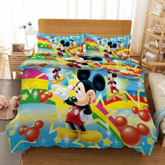 Colorful Cartoon Character Bedding Set - Soft, Cozy & Fun For Kids' Rooms - Twin/Full Sizes Available
