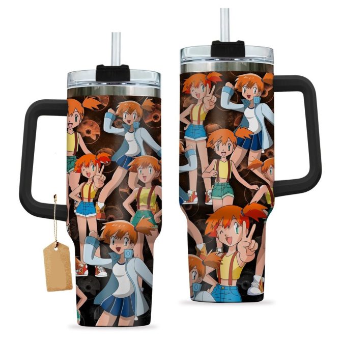 Anime Character Tumbler With Straw - Double-Wall Insulated Travel Mug - 32Oz