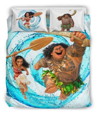 Adventure Bedding Set - Vibrant Ocean Design With Iconic Characters - Cozy Twin Size