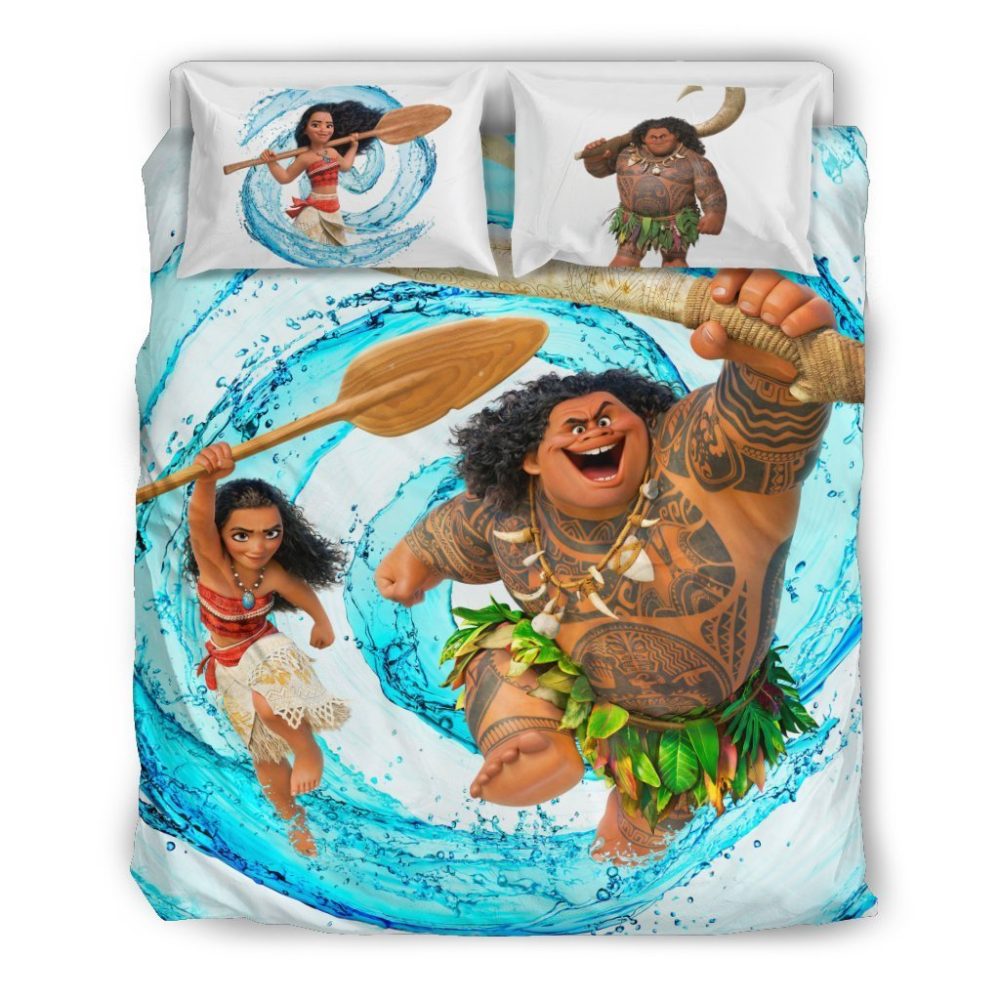 Adventure Bedding Set - Vibrant Ocean Design With Iconic Characters - Cozy Twin Size