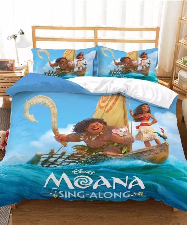 Disney Moana Sing-Along Bedding Set - Kids' Comforter & Pillowcase - Vibrant & Cozy