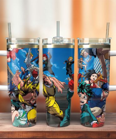 Anime Hero Tumbler With Straw & Handle – 20Oz Stainless Steel Travel Cup For Fans