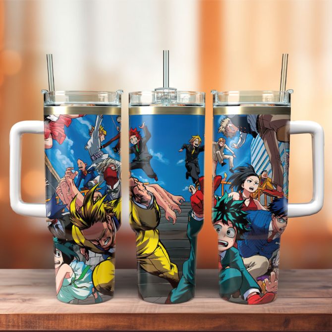 Anime Hero Tumbler With Straw & Handle – 20Oz Stainless Steel Travel Cup For Fans