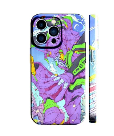 Vibrant Mecha Iphone Case - Anime-Inspired Design, Shockproof Protection