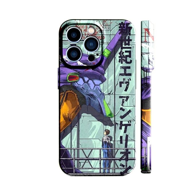 Neon Genesis Evangelion Anime-Inspired Phone Case: Futuristic Mecha Design - Stylish Protection For Your Device
