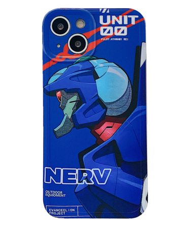 Anime-Inspired Blue Mecha Phone Case - Durable, Stylish, Perfect Gift!