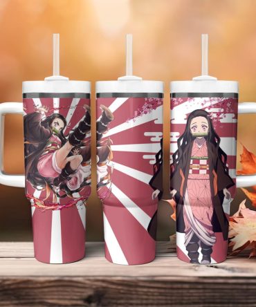 Anime Character Tumbler With Handle & Straw - Perfect Gift For Fans, 20Oz Leak-Proof Travel Mug