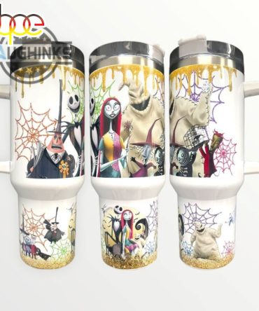 Nightmare Before Christmas Travel Mug - Double Wall Insulated, 14Oz, Spill-Proof Lid