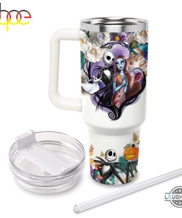 Nightmare Before Christmas Travel Mug - 20Oz Insulated Stainless Steel Tumbler With Straw & Lid