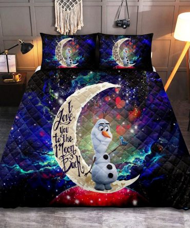 Cozy Cartoon Character Quilt Set - 'Love You To The Moon' Design For Kids' Bedroom