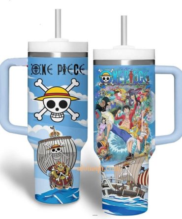 One Piece Adventure Tumbler With Straw - 20Oz Insulated Travel Mug For Anime Fans