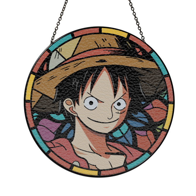Vibrant Anime Stained Glass Sun Catcher - Perfect Home Decor For Fans - Image 3