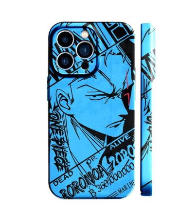 Stylish Blue Anime Phone Case For Iphone 13 Pro - Durable, Shockproof Design!