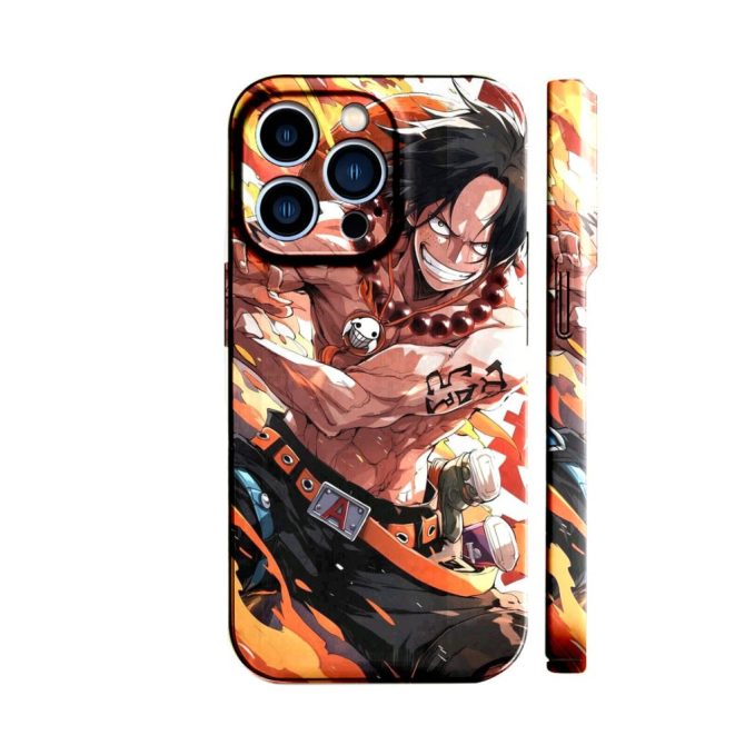 Flame Warrior Anime Iphone Case - Stylish Protective Cover For Fans