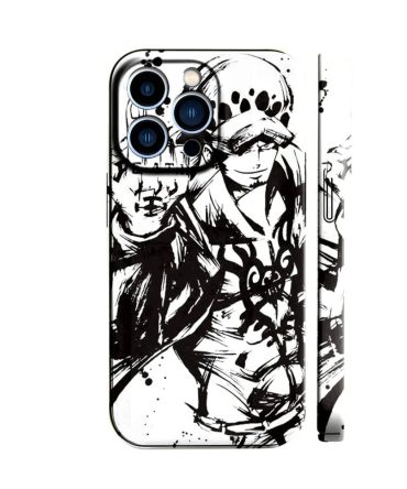 Anime-Inspired Black & White Iphone 14 Case - Stylish & Durable Protection