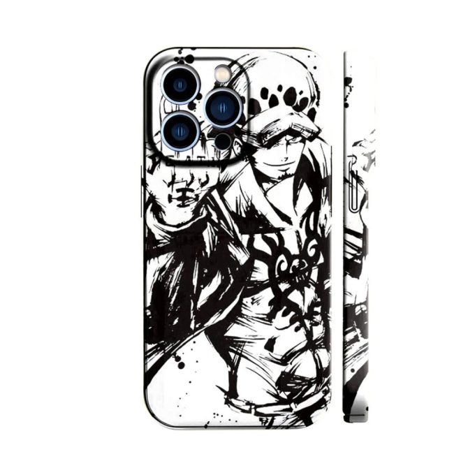 Anime-Inspired Black & White Iphone 14 Case - Stylish & Durable Protection