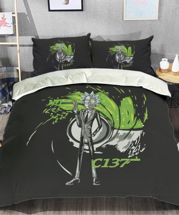 Galaxy Portal Themed Bedding Set - Soft, Cozy, Unique Design For Fans - Twin/Full/Queen Sizes