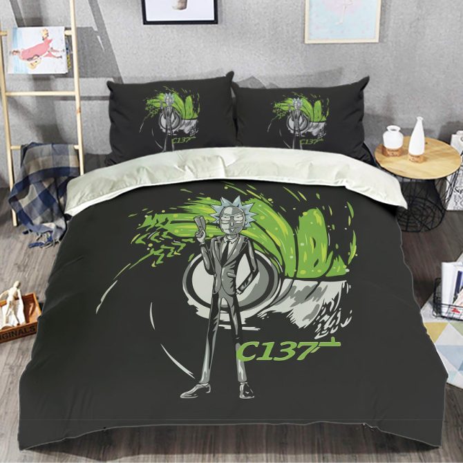Galaxy Portal Themed Bedding Set - Soft, Cozy, Unique Design For Fans - Twin/Full/Queen Sizes