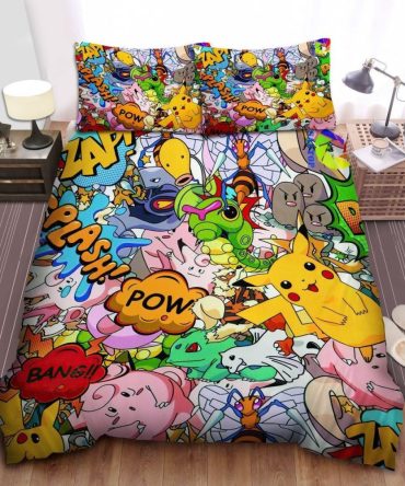 Vibrant Cartoon Character Bedding Set – Full Size, Kids Room Decor, Fun & Colorful Design