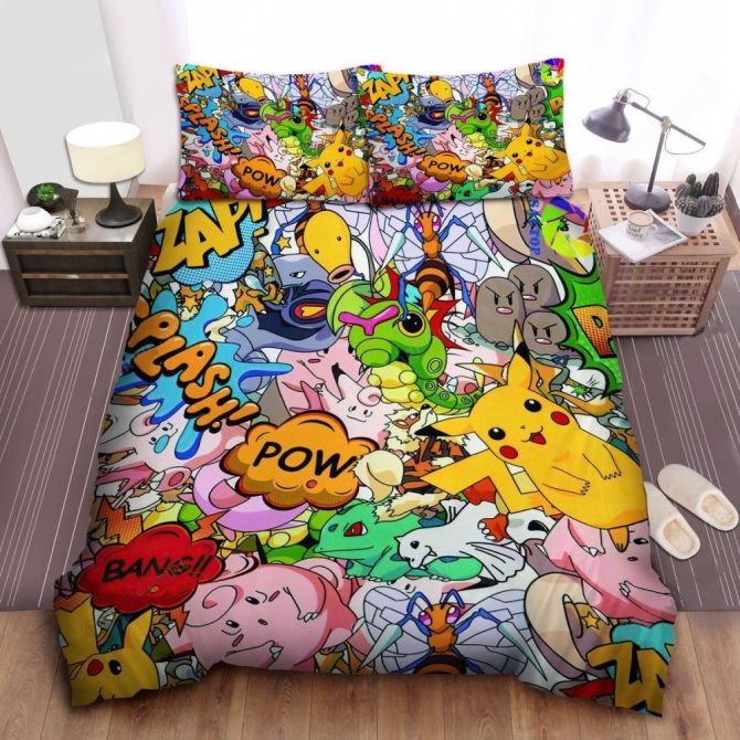 Vibrant Cartoon Character Bedding Set – Full Size, Kids Room Decor, Fun & Colorful Design