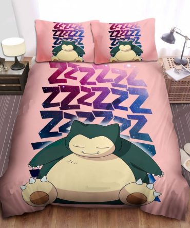 Cozy Cartoon Snorlax Bedding Set - Twin/Queen/King Size - Soft & Comfy Sleep Essentials
