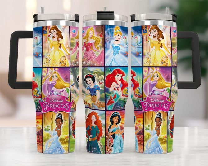 Disney Princess Travel Mug - Insulated Tumbler For Kids & Adults - 20Oz, Vibrant Design