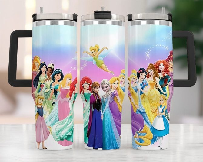 Enchanting Princess Travel Mug - Insulated Tumbler For Disney Lovers