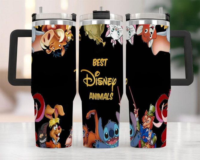 Disney Animal Characters Tumbler - Insulated Travel Mug For Kids & Adults - 20Oz