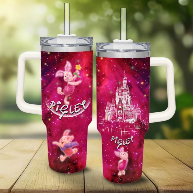 Disney Winnie The Pooh, Holiday Tumbler With Straw - Cute Christmas Design, 40Oz Capacity