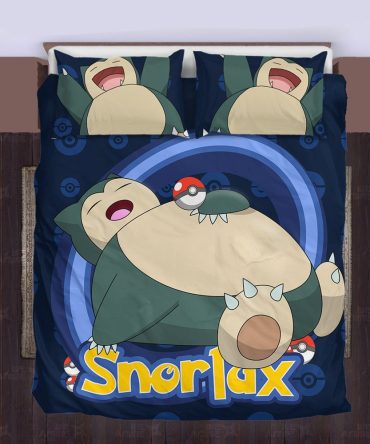 Cozy Snorlax Bed Set – Perfect For Pokémon Fans! Soft, Durable & Fun Bedding For Kids & Adults