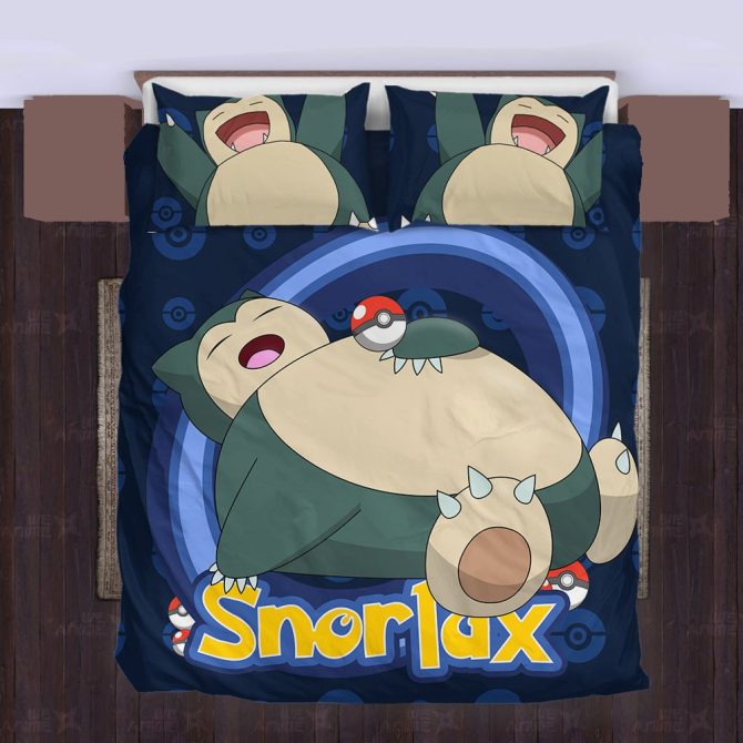 Cozy Snorlax Bed Set – Perfect For Pokémon Fans! Soft, Durable & Fun Bedding For Kids & Adults