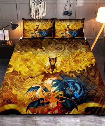 Transform Your Bedroom: Fiery Dragon Themed Bedding Set - Cozy & Stylish For Fantasy Lovers!